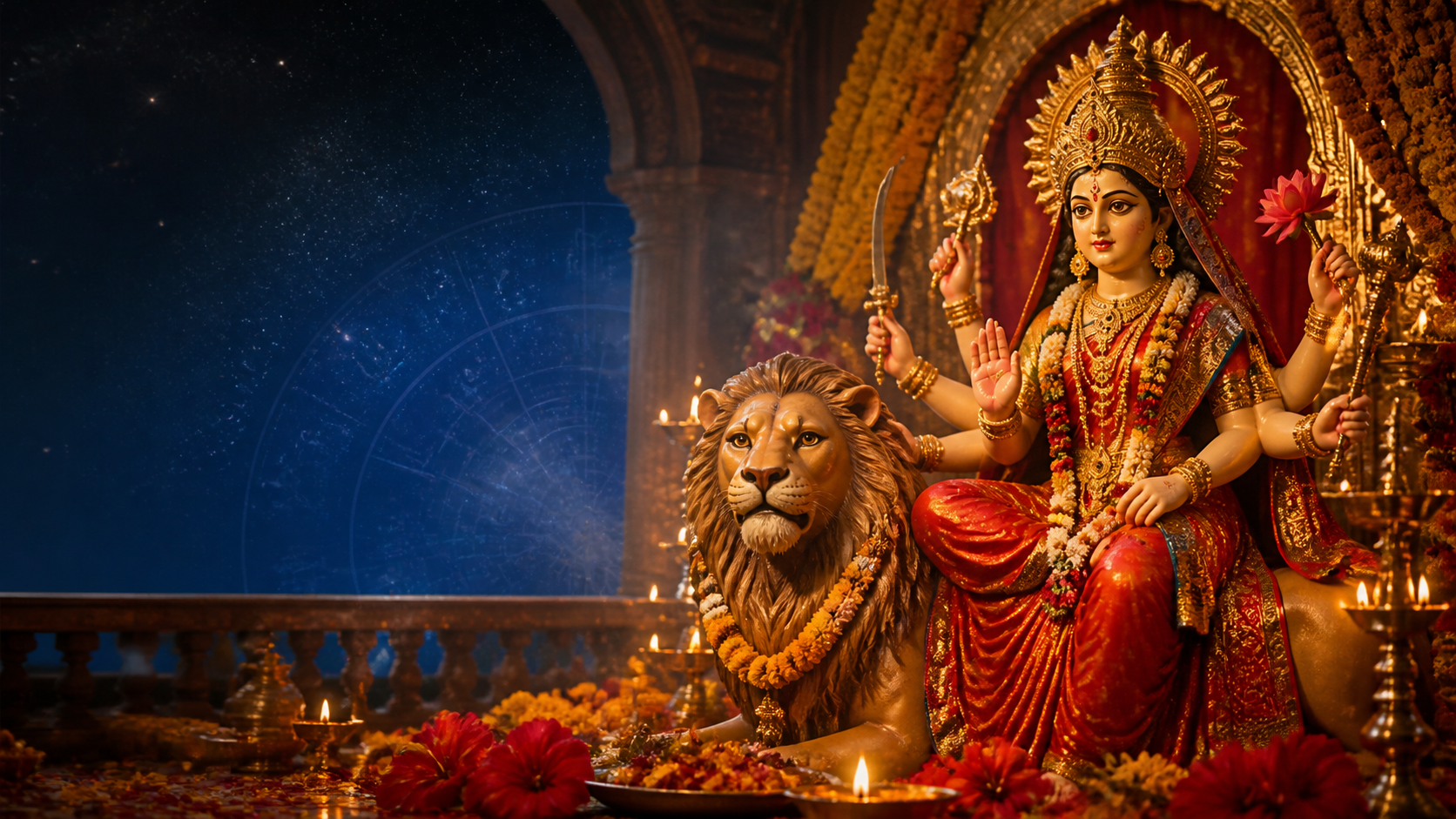 16 अक्टूबर 2026: शारदीय नवरात्रि का छठा दिन, मां कात्यायनी पूजा और आज का ज्योतिषीय महत्व